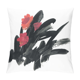 Personality  Beautiful Blossoming Flowers Pillow Covers
