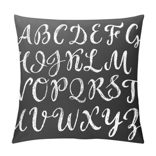 Personality  Chalk Script English Alphabet Pillow Covers