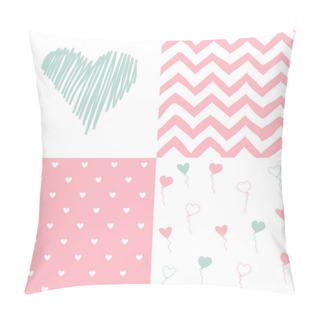Personality  Set Of Hearts Pillow Covers