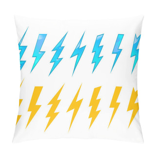 Personality  Lightning Icons And Symbols Pillow Covers