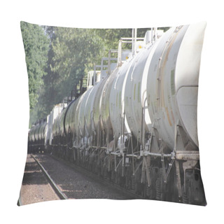 Personality  Train Transporting Caustic Soda Pillow Covers
