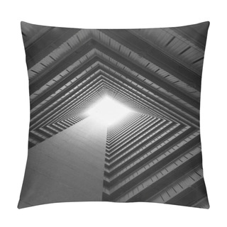 Personality  High Rise Residential Building Of Public Estate In Hong Kong City. Building Abstract Background Pillow Covers