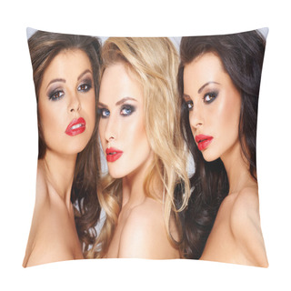 Personality  Stunning Trio Of Beautiful Women Pillow Covers