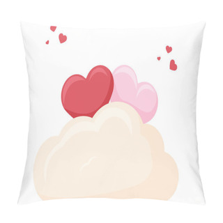 Personality  Love Cloud Cute Valentine Day Sticker Pillow Covers