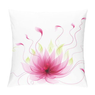Personality  Abstract Vector Pink Lotus Flower Pillow Covers