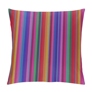 Personality  Detail Seamless Background With Mexican Color. Texture Pattern For Continuous Replicate. Mexican Rug Pattern. Serape Stripes Vector Pillow Covers
