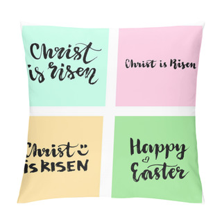 Personality  Christ Is Risen. Easter Lettering Set. Pillow Covers