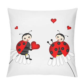 Personality  Two Ladybirds Pillow Covers