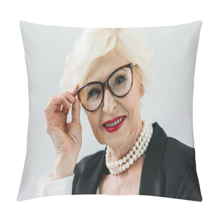 Personality  Beautiful Senior Lady Pillow Covers