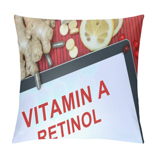 Personality  Tablet With Words  Retinol (vitamin A) Pillow Covers