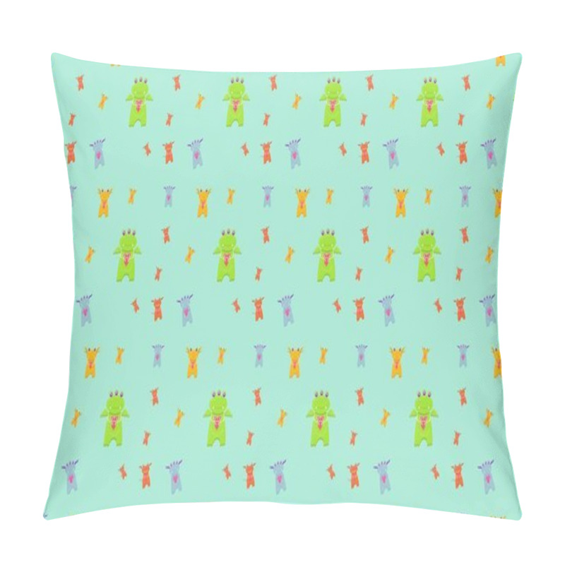 Personality  Colored Background With Different Accessories Pillow Covers