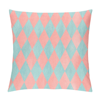 Personality  Watercolor Diamond Pattern. Pillow Covers