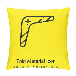 Personality  Boomerang Minimal Bright Yellow Material Icon Pillow Covers