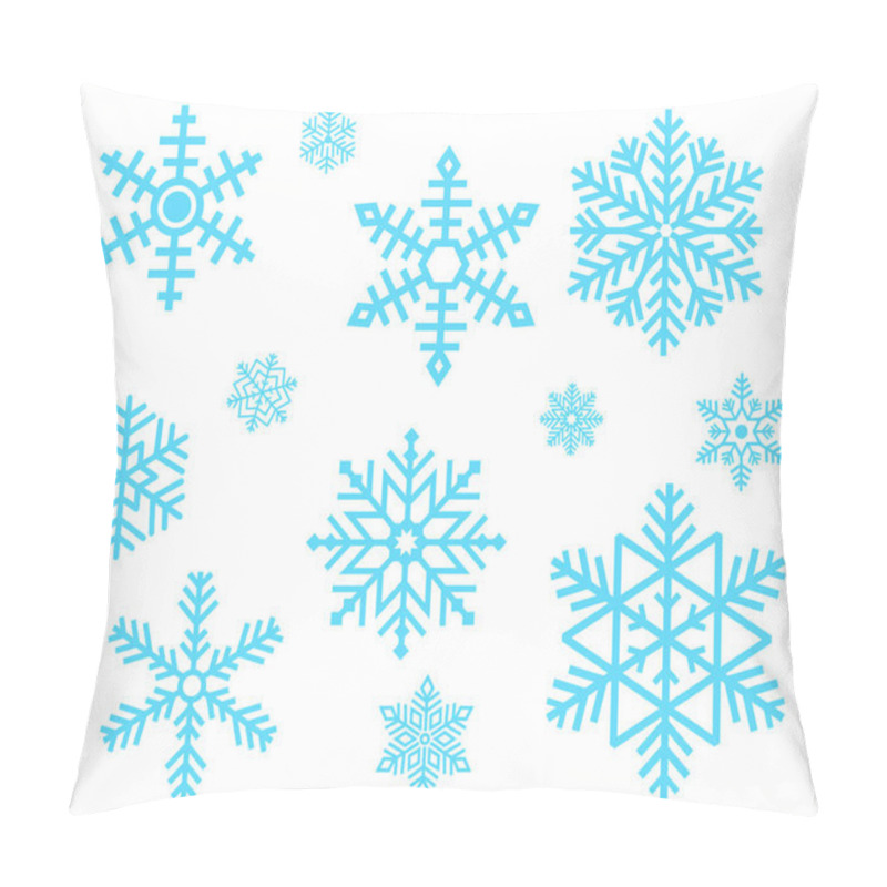 Personality  Set of Snowflakes Christmas design vector pillow covers