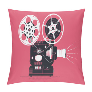 Personality  Cool Retro Movie Projector Pillow Covers