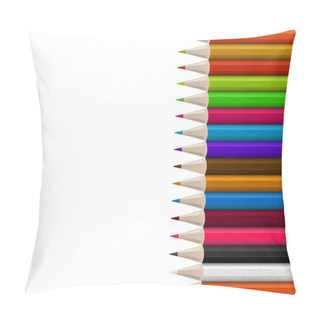 Personality  Right Side Vertical Wooden Pencils Row Pillow Covers
