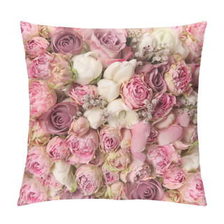 Personality  Wedding Bouquet With Rose Bush, Ranunculus Pillow Covers