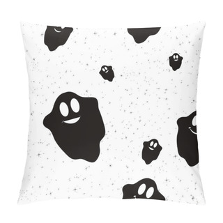Personality  Seamless Pattern With Funny Ghosts Pillow Covers