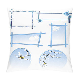 Personality  Winter Frame Set Pillow Covers