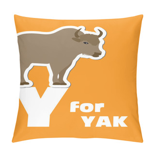 Personality  Y For The Yak, An Animal Alphabet For The Kids Pillow Covers