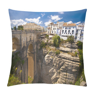 Personality  Panoramic View Of Ronda, Andalusia, Spain Pillow Covers
