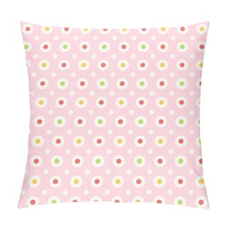 Personality  Retro Background With Dots Pillow Covers