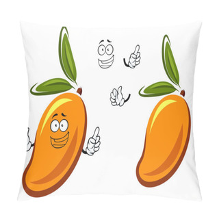 Personality  Sweet Orange Mango Fruit Cartoon Character Pillow Covers