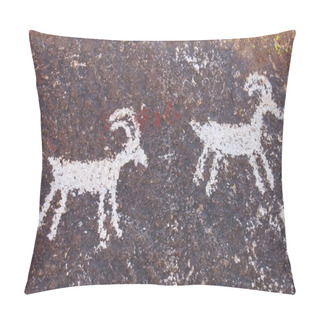 Personality  Grapevine Canyon Petroglyphs Pillow Covers