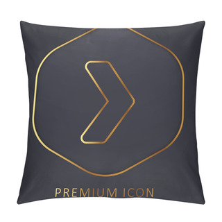 Personality  Arrow Golden Line Premium Logo Or Icon Pillow Covers