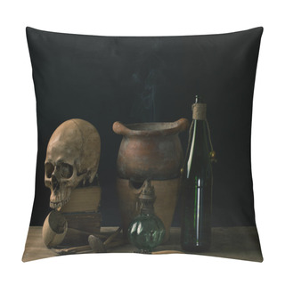 Personality  Still Life Black Magic Pillow Covers