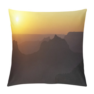 Personality  Sun Setting Over Grand Canyon Buttes, Grand Canyon National Park Pillow Covers
