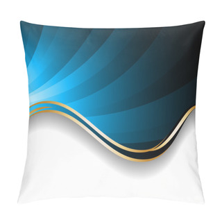 Personality  Vector Bright Blue Background Pillow Covers