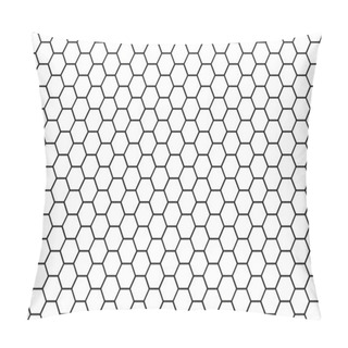 Personality  Honeycomb Monochrome Honey Seamless Pattern Vector Eps Hexagons  Pillow Covers