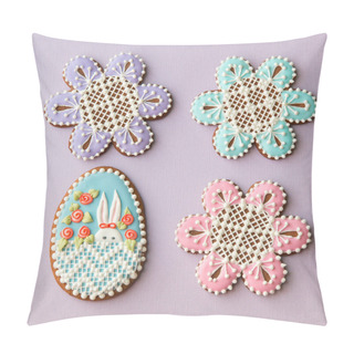 Personality  Home-baked And Decorated Easter Cookies Pillow Covers