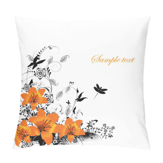 Personality  Vector Floral Border Pillow Covers
