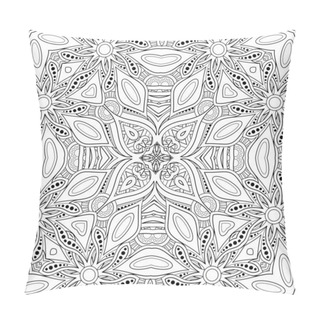 Personality  Monochrome Seamless Pattern With Mosaic Motif Pillow Covers