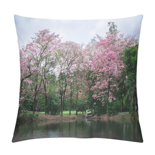 Personality  Pink Trumpet Tree Or Tabebuia Rosea Pillow Covers