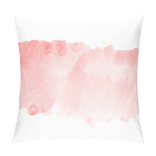 Personality  Pink Watercolor Backdrop Spots Stripe Detail For Design. Space For Text, Template For Web. Pillow Covers