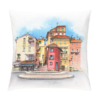 Personality  Provancal House, Menton, France Pillow Covers