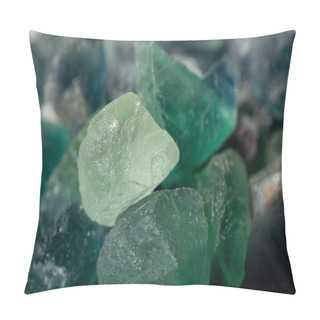 Personality  Fluorite Green Crystal, Shades Of Green, Magent Pillow Covers