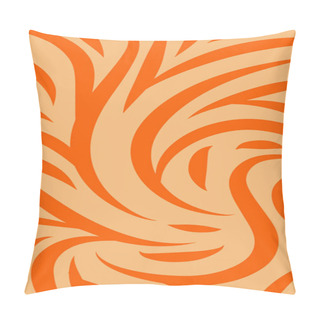 Personality  Abstract Background With Wavy And Twisty Curly Pattern Pillow Covers