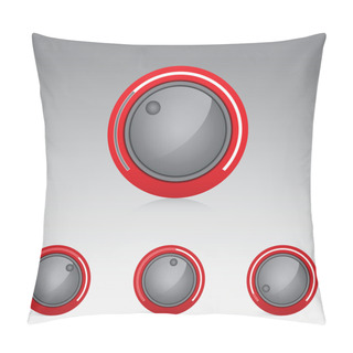 Personality  Volume Treble Bass Knobs Pillow Covers