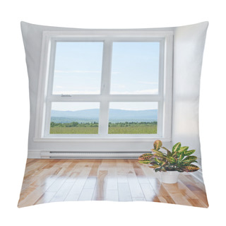 Personality  Empty Room With Beautiful View Pillow Covers