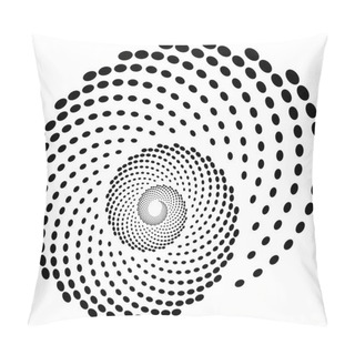 Personality  Spiral Dotted Shape Abstract Element Pillow Covers
