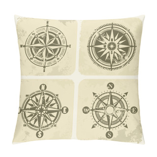 Personality  Vintage Compasses Pillow Covers