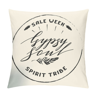 Personality  Vector Lettering Boho Style. Calligraphy Words Pillow Covers
