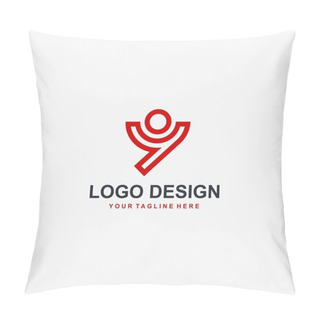 Personality  Letter Y Logo Design Vector. Technology Logo Design. Pillow Covers
