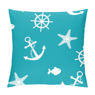 Personality  Sea Seamless Background Pillow Covers