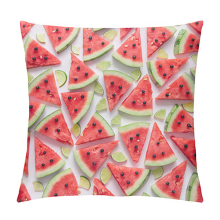 Personality  Watermelon And Lime Slices Pillow Covers