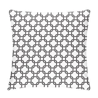 Personality  Seamless Interlocking Geometric Pattern Background Pillow Covers